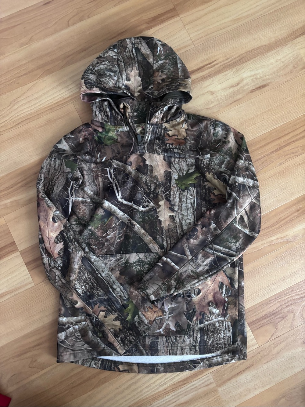 Red Head Camouflage Hoodie Pullover - Brown/Green Camo